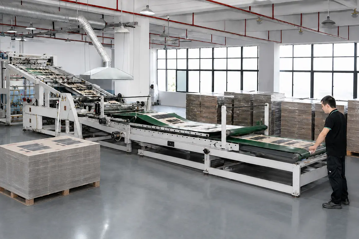 Automatic paper mounting machine