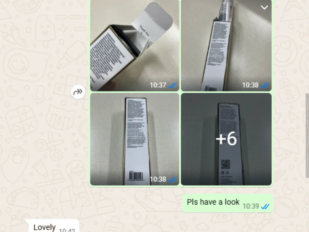 Digital sample confirmation for ECO Tan cosmetic packaging