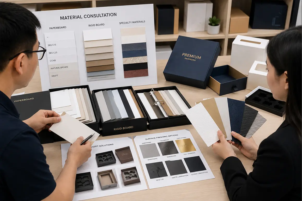 Packaging material consultation