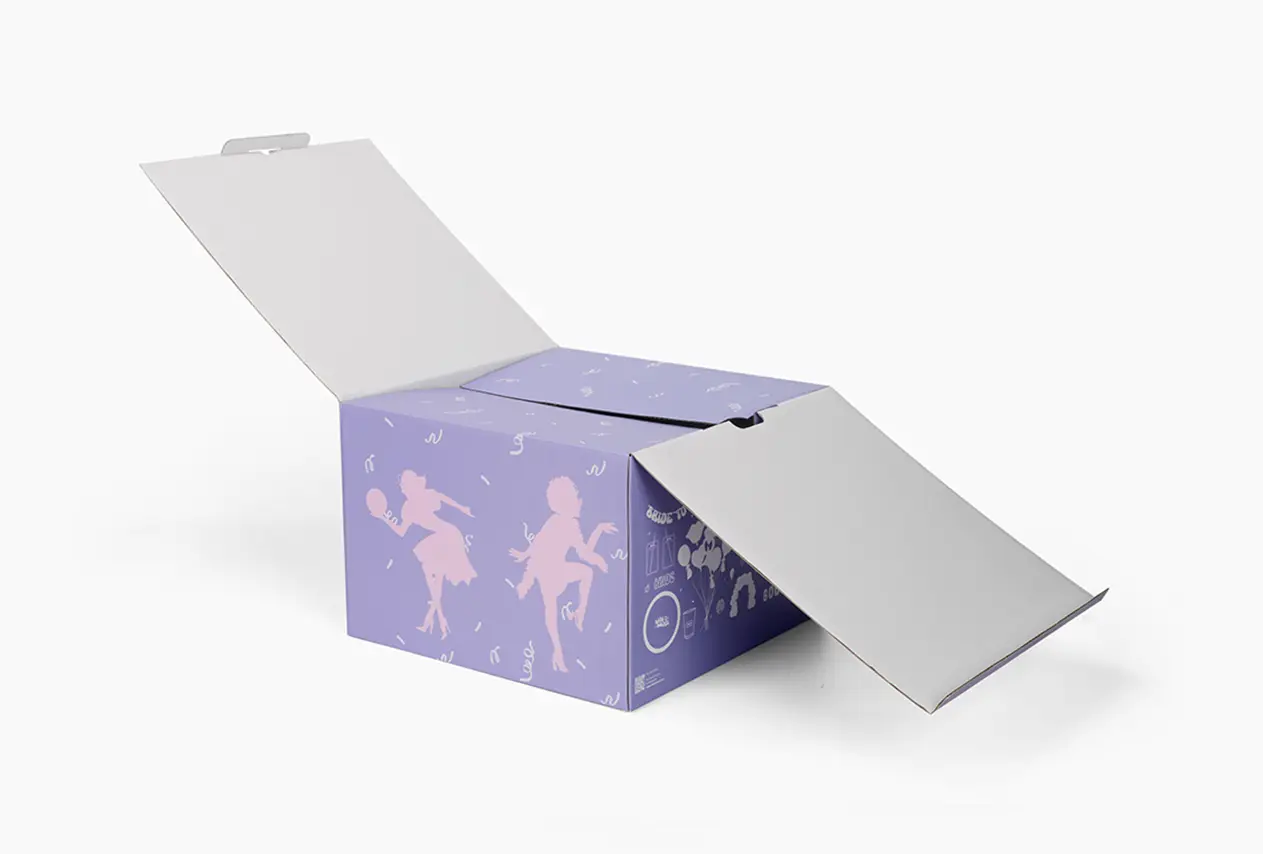 Folding carton boxes for retail food packaging