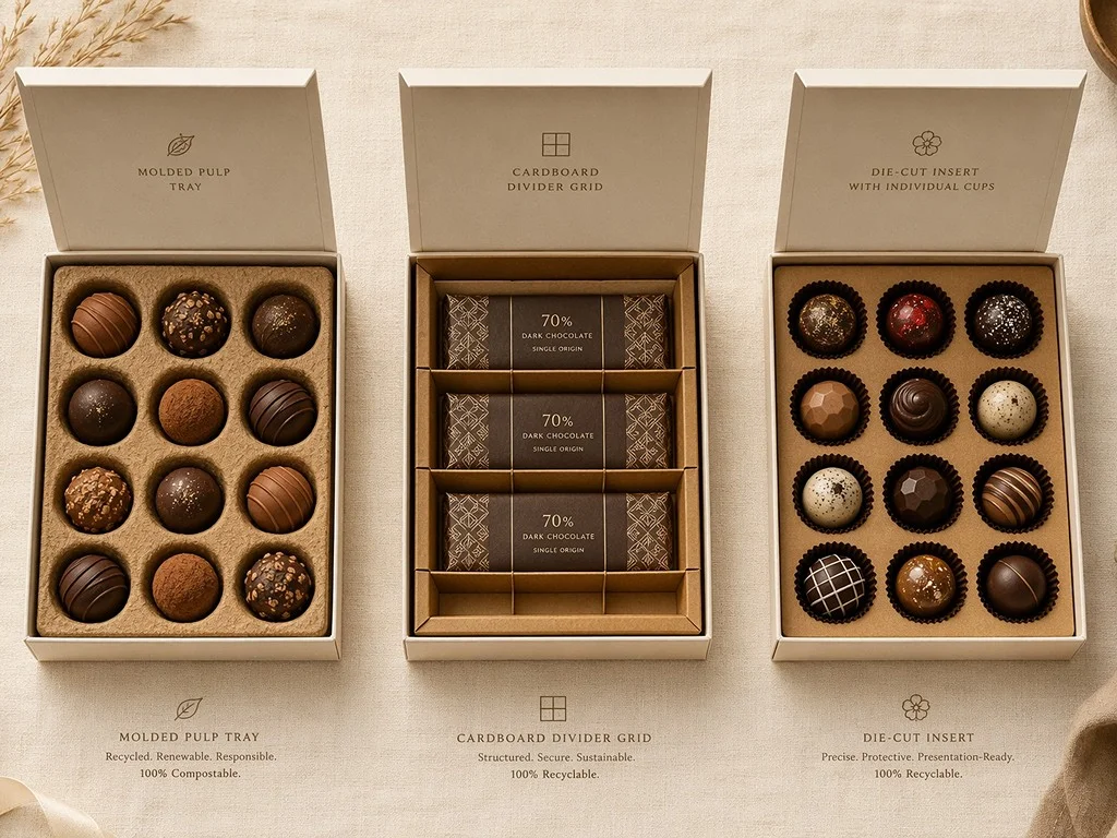 Protective-Inserts-for-Truffles-Bars-and-Bonbons