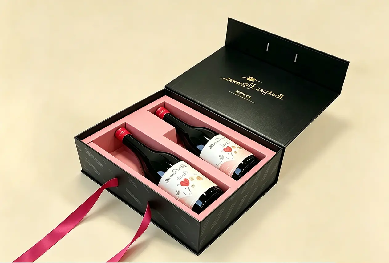 Custom wine and beverage packaging boxes for drink brands