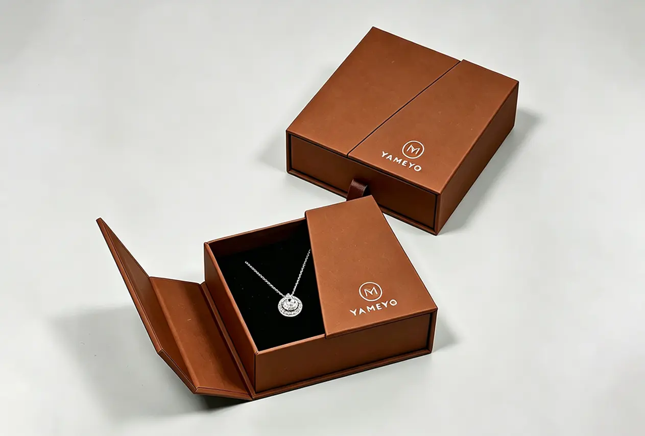 Custom necklace packaging boxes for jewelry brands