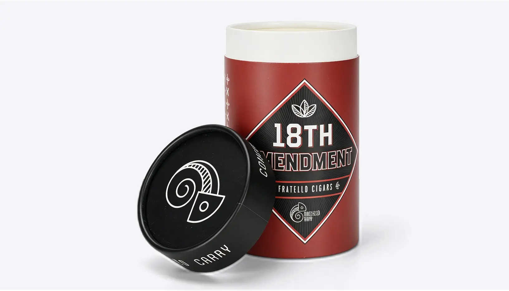 Custom paper tube packaging for branded products