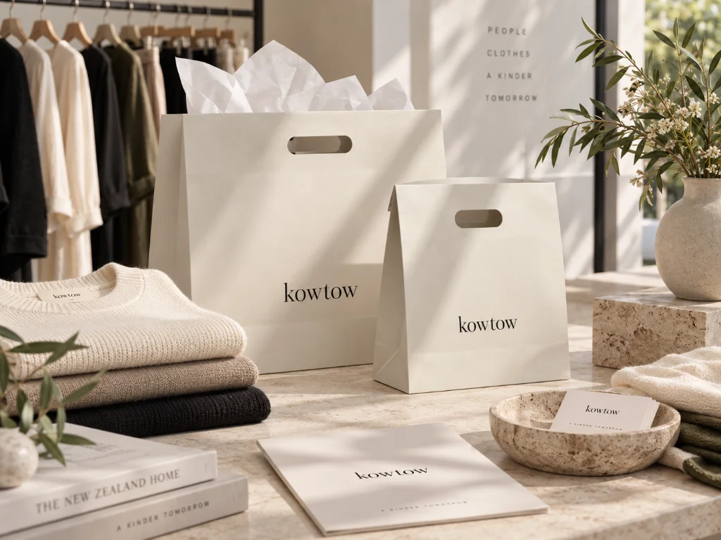 공학 5 kg Die-Cut Handle Paper Bag for Kowtow (3)