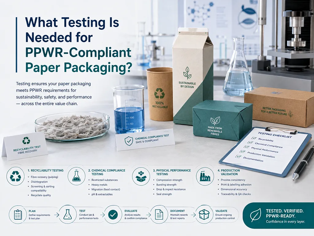 Welche Tests sind für PPWR-konforme Papierverpackungen erforderlich?